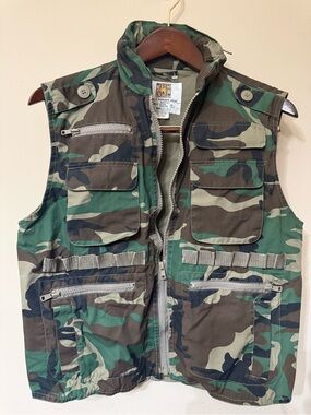 Rothco Olive Green Boy's Ranger Vest - JR G.I. Label Camping Fishing Hiking